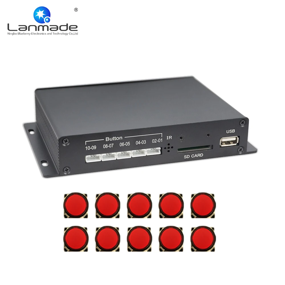 MPC1080P 10 Full HD видео бесшовный переключатель кнопка медиаплеер цифровая