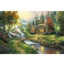 Мост водные Пазлы бумажные Пазлы 1000 штук Пазлы для взрослых деревянные пазлы 1000 штук игрушки для детей