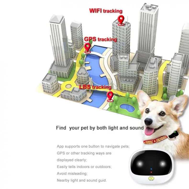  RF-V43 Mini 4G LTE + 3G WCDMA + 2G GSM GPS + WIFI Doppel Zaun Waterpoof IP67 haustier GPS Tracker E