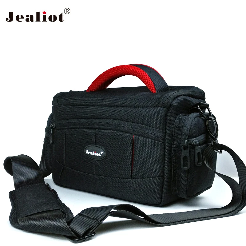 

Jealiot Waterproof shockproof camera bag for Digital photo Shoulder bag video slr dslr for nikon canon 6d 70D lens case black