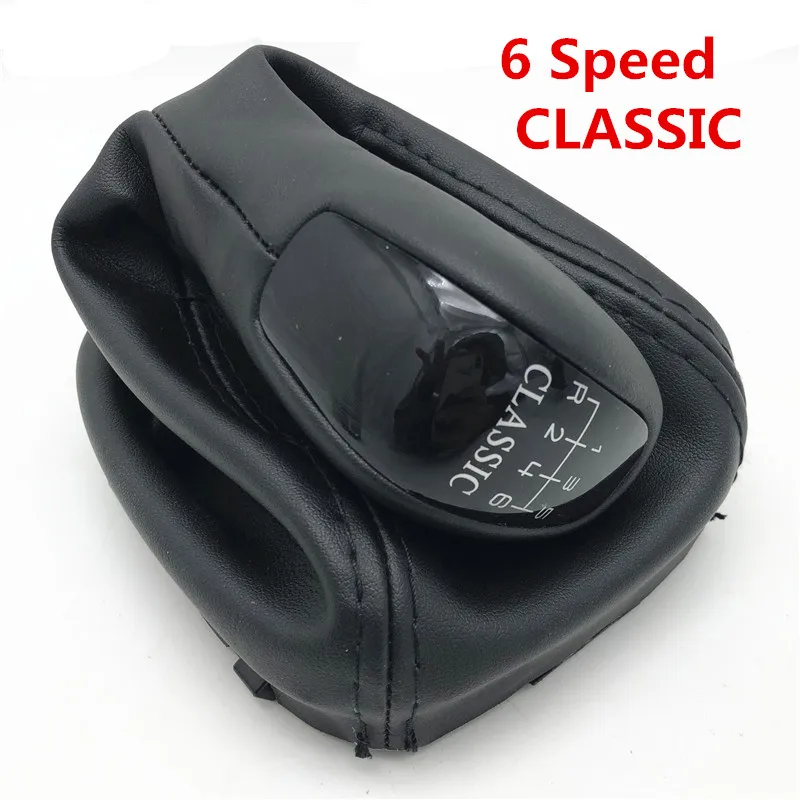 5/6 скоростной рычаг переключения передач, трость, заглушка, крышка багажника для Mercedes Benz C Class W203 S203, автостайлинг - Название цвета: 6 Speed Classic