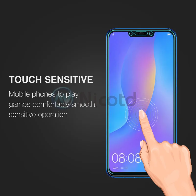 Nicotd 2.5D 9H Premium Tempered Glass For Huawei P Smart Plus + Screen Protector protective film For Huawei nova 3i 6.3 inch (3)