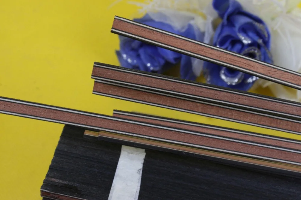 

25Strip Guitar Luthier Purfling Binding Marquetry Inlay 640x6x1.2mm #174S