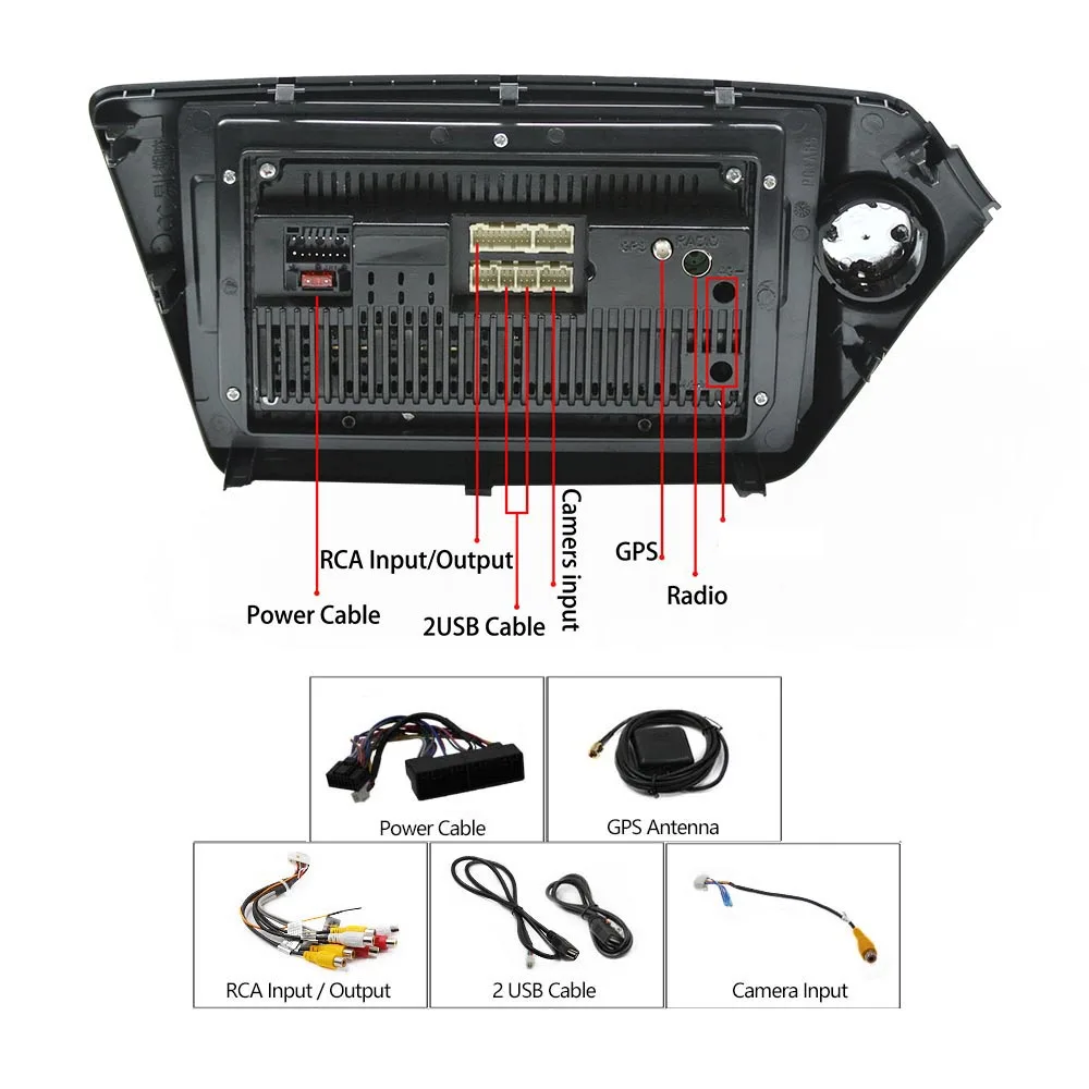 Discount Auto Car Radio Multimedia Video Player Navigation GPS Android For KIA RIO accessories sedan no dvd 2din 11 12 13 14 15 2016 rio3 5
