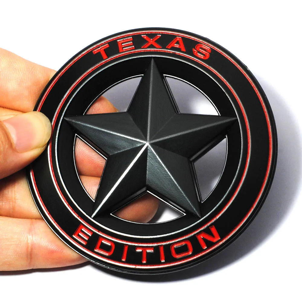 3D металлическая эмблема TEXAS EDITION щит пентаграмма значок для автомобиля