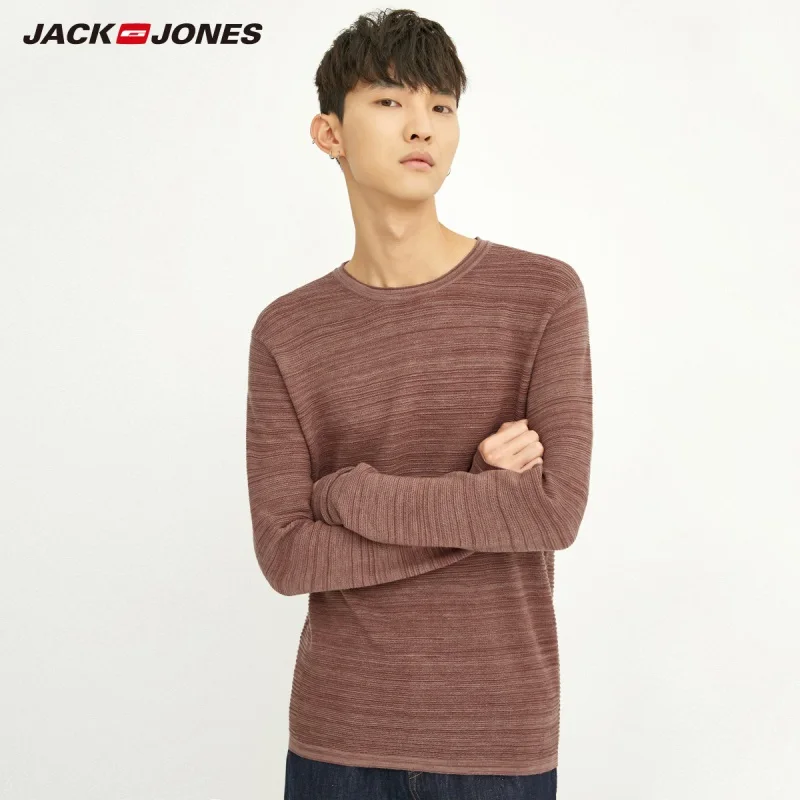 Comprar JackJones jersey de lana de ajuste delgado para hombre jersey de manga larga casual 218324521 superior para hombre