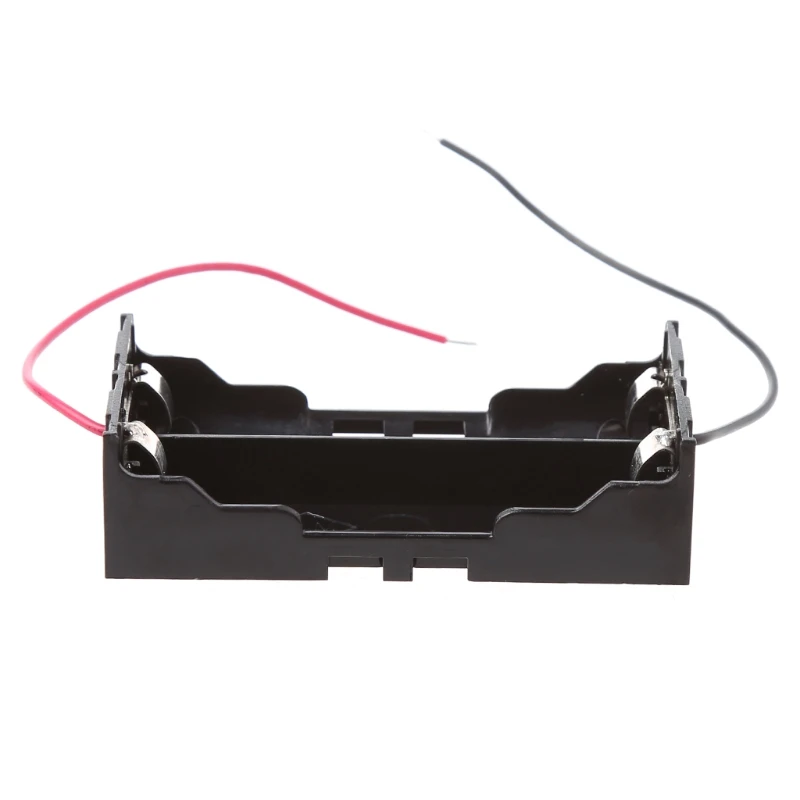 

OOTDTY 3.7V 2x 18650 Parallel Batteries Holder Box Storage Case Container With Wire