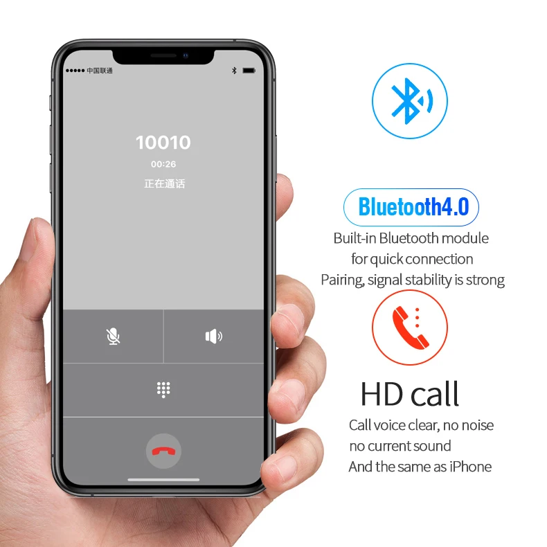 For iPhone X/XS/XR/XS Max Dual SIM Bluetooth Case