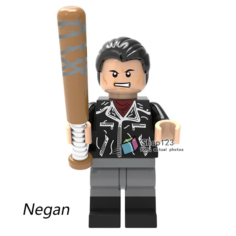 

Single Walking Corpse Dead ActionNegan Maggie Green Daryl Dixon Building Blocks the Walking Dead Children Toys