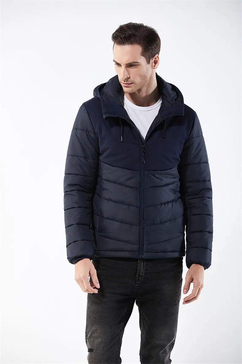 Winter Jackets Men Wind Resistant Autumn Spring Drawstring Hooded Mens Jacket Coats Male Thick Warm European Size Machine Wash 10
