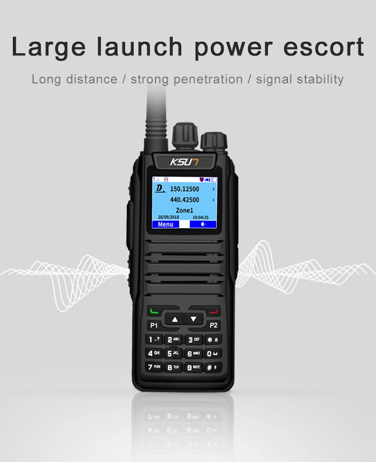 U/V двухдиапазонный Профессиональный fm-передатчик DMR7-D2 Любительское радио оборудование с DTMF Walkie Talkie