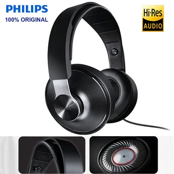 

Philips SHP8000/10 HiRes Headphones/HIFI Earphone Long Wires Volume Control Microphone Headset for MP3 Music Phone