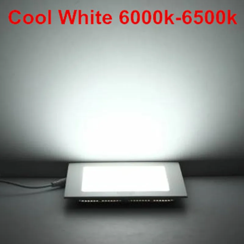 Затемнения светодиодный dowdimmable светодиодный светильник квадратный панель свет 3 Вт, 4 Вт, 6 Вт, 9 Вт, 12 Вт, 15 Вт, 25 Вт утопленные потолочные светильники Теплый Холодный белый плафон