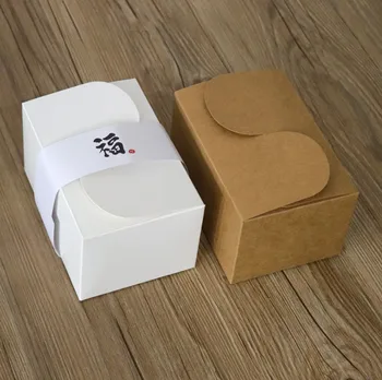 

1000pcs Kraft paper carton box pastry, Butterfly cake /biscuit box,Christmas cardboard gift box
