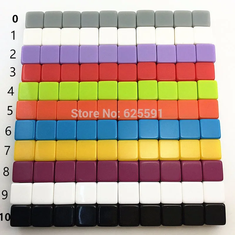 

High Quality 10pcs 16mm d6 resin colored blanks dice for engarved or printed oem game square corners standard size