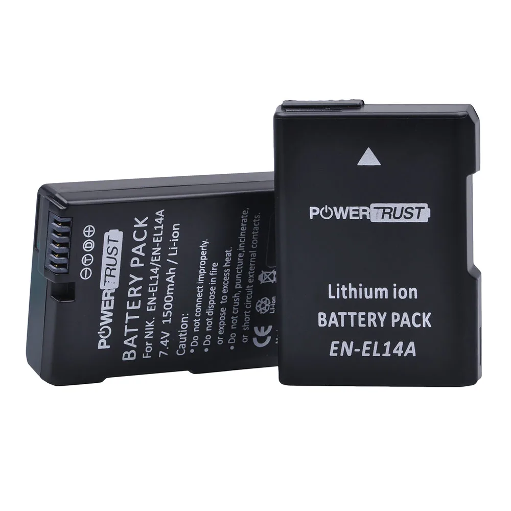2x 7 4V 1500mAh EN EL14 EN EL14a EN EL14 Battery for Nikon D90 D300 D5300