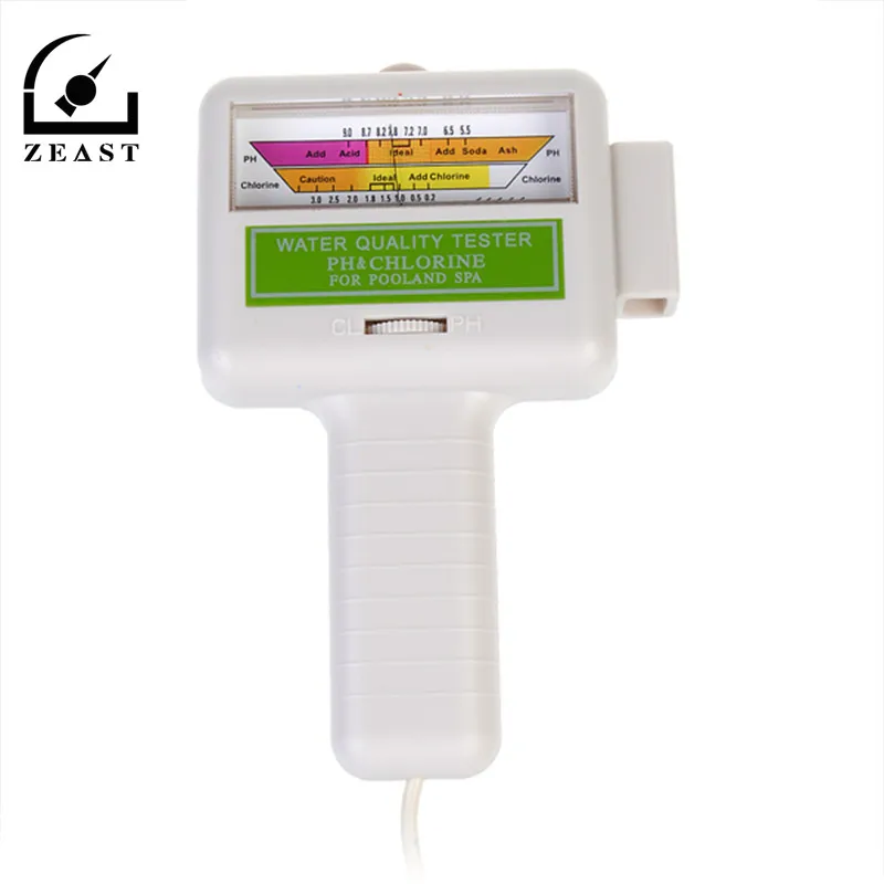 

PC101 PH Meter Portable Measure Water Quality PH/CL2 Chlorine Tester Level Meter PH Tester for Swimming Pool Spa Aquarium