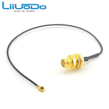 

(20 pieces/lot) Extension cable RP SMA female (male pin) bulkhead to Ufl./IPX connector pigtail cable 1.13