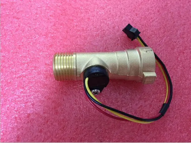 Чистая медь, латунь G1/" 1-30L/мин DC3V-18V топлива газа датчик расхода воды зал турбинный расходомер