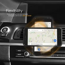 Подставка для мобильного телефона, универсальная, gps, устанавливаемое на вентиляционное отверстие в салоне автомобиля Магнитная автомобильная подставка-держатель Встроенный 360 ° Поворотная Болл любого телефона надежно# Y5