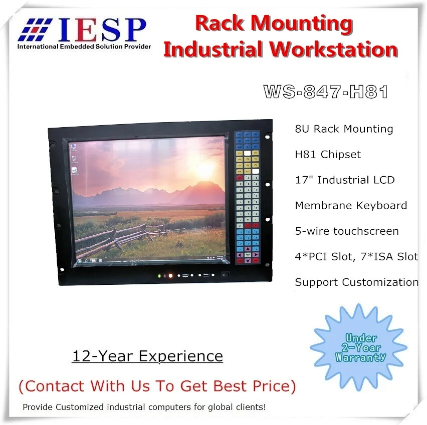 #^Special Price 8RU Rack Mount Industrial Workstation, 17\ LCD, H81 Chipset, 4*PCI, 4*ISA, LGA1150 CPU, rack mount industrial computer, OEM/ODM #^Special Price 8RU Rack Mount Industrial Workstation, 17\ LCD, H81 Chipset, 4*PCI, 4*ISA, LGA1150 CPU, rack mount industrial computer, OEM/ODM