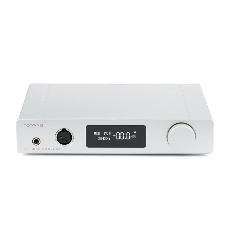TOPPING DX7s Decoder ES9038Q2M HIFI Headphone Amplifier Balanced DAC Audio Amplifiers XMOS XU208 AMP 32bit USB Decodificado