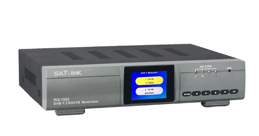 

Satlink WS-7992 2 Route DVB-T Modulator AV HDMI Two Router DM Modulator Satlink 7992DVB-T HD Digital RF Modulator