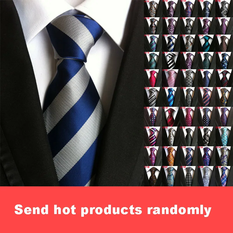 DHL/ TNT 40 шт 125 стиль галстук модный мужской галстук шелк высокой плотности Пейсли Полосатый галстук - Цвет: Random