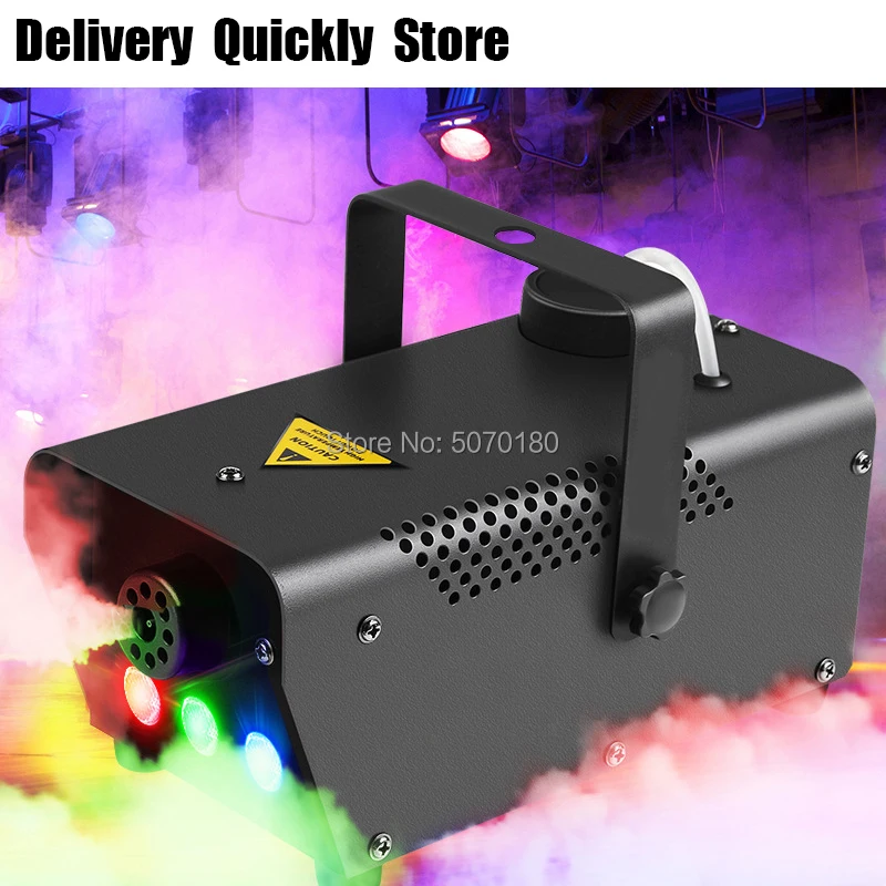 

Good Effect 500W fog machine remote control with RGB led change color good use for disco Party DJ KTV Home entertainment