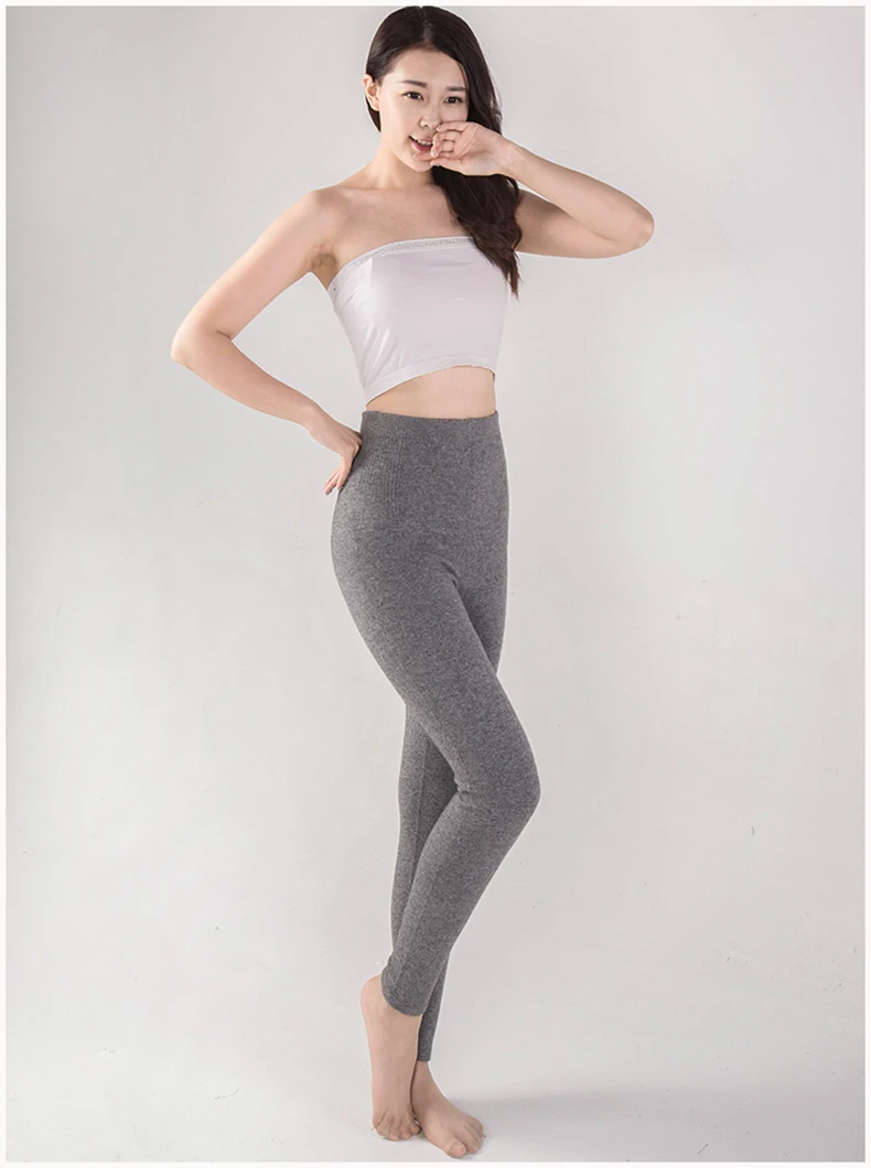 compression leggings YSC New style Women Cashmere Wool Pants Knitted Soft warmth Long Johns Spandex Leggings High-quality Slim fit style scrunch leggings