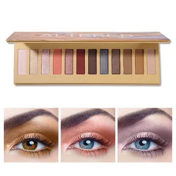 

UCANBE 12 Colors Eyeshadow Palette Shimmer Matte High Pigmented Arbor Pattern Eye Shadow Powder Makeup Natural Eyeshadow TSLM1