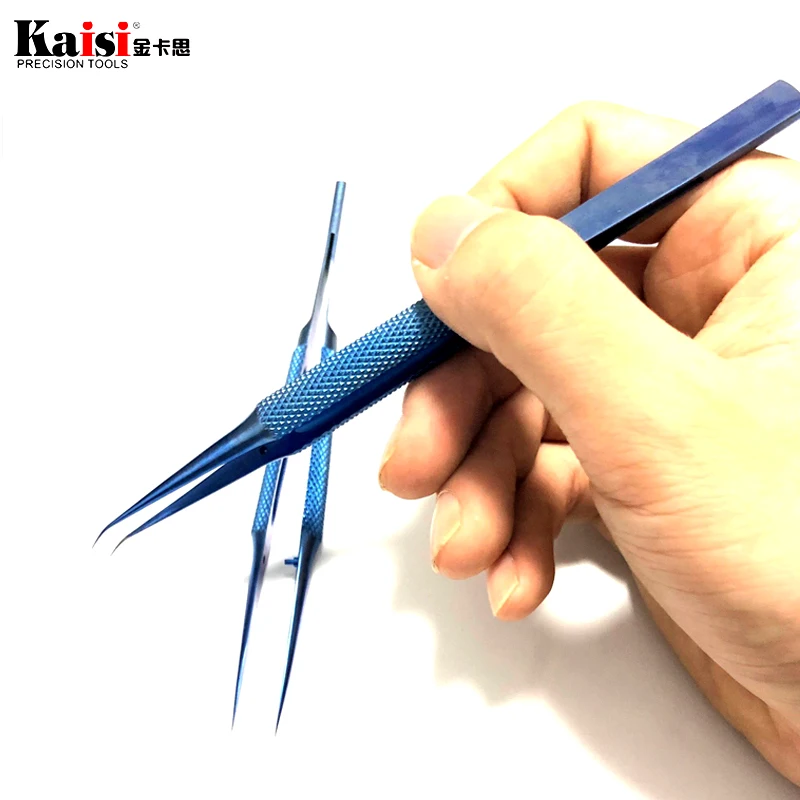

Titanium alloy tweezers professional maintenance tool 0.15mm edge precision fingerprint tweezers Apple main board copper wire