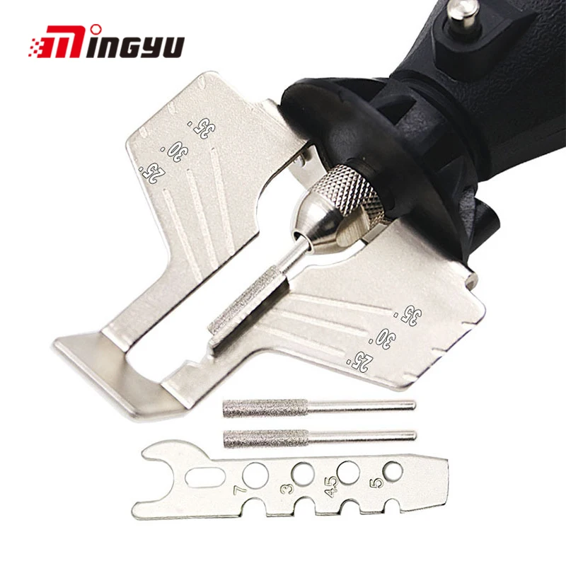 

Sharpening Attachment Sharpener Chain Saw Tooth Grinding Tools Guide Drill Adapter Dremel Style Drill Rotary Tools Mini Drill