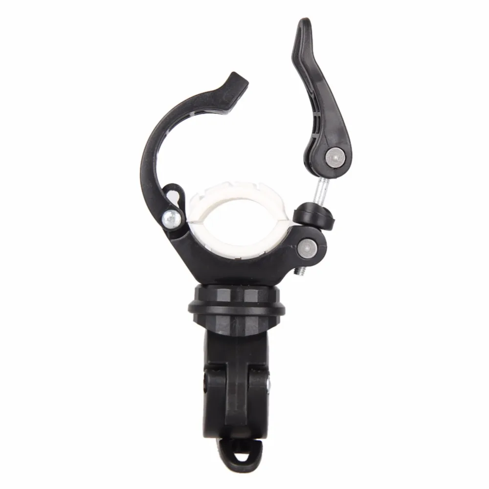 Cheap 360 Degree Rotating Cycling Bike Light Double Holder LED Front Flashlight Lamp Pump Handlebar Holder Bicycle Accessorie 4 Colors 7