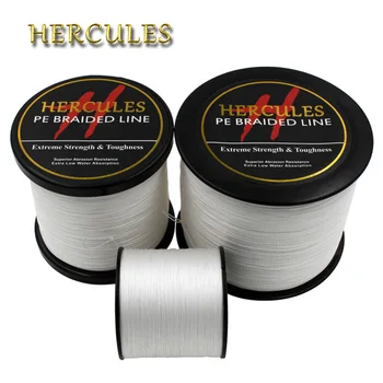 

Hercules PE Braided Fishing Line Multifilament White Fishing Cord Strong 4 Strands 100M 300M 500M 1000M 1500M 2000M Fishing Line
