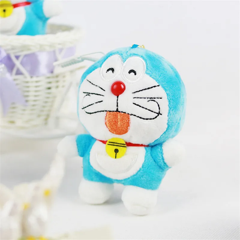 1 шт. Kawaii Doraemon помпонами плюшевый брелок для автомобиля мешок дома висят украшения best подарки на день рождения