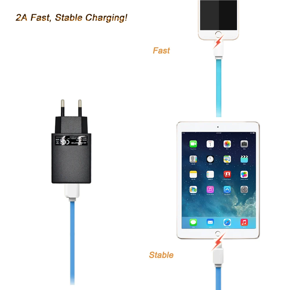 عالمي usb شاحن السفر الهاتف المحمول شاحن الطاقة 2a سريع تهمة جدار ac/dc محول ل فون باد سامسونج اللوحي wifi