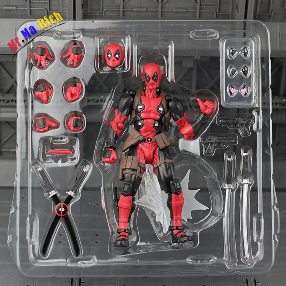 Figma X man Serie Spiderman Figura N ° 001 Revoltech Deadpool Con Staffa No. 002 Spider Man фигурка|spider action figure|action figurefigura