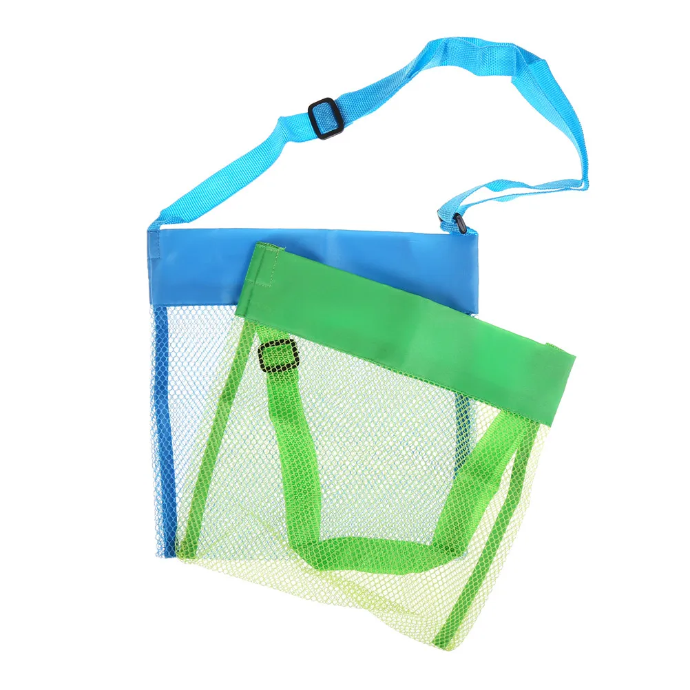 Portable 2Colors Folding Eco-Friendly Mesh Bag Child Bath Net Bag For Travel Accessories