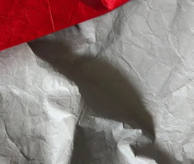 YCHEN 006 Tyvek ткань бумажный эффект 1 м* 1,35 м текстиль tissu ручной работы портной DIY ткани Швейные аксессуары - Цвет: Серебристый
