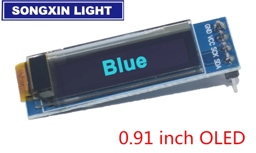 

10pcs 0.91 inch OLED module 0.91" blue OLED 128X32 OLED LCD LED Display Module 0.91" IIC Communicate for arduino MODU
