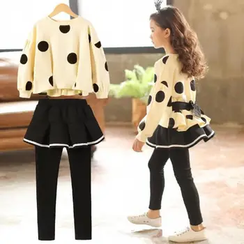 

Kids Clothing Sets for Girls Spring Autumn Children Casual Outfits Long Sleeve 6 8 10 12 Years Teenage Girls Clothes 2 Pcs Suits