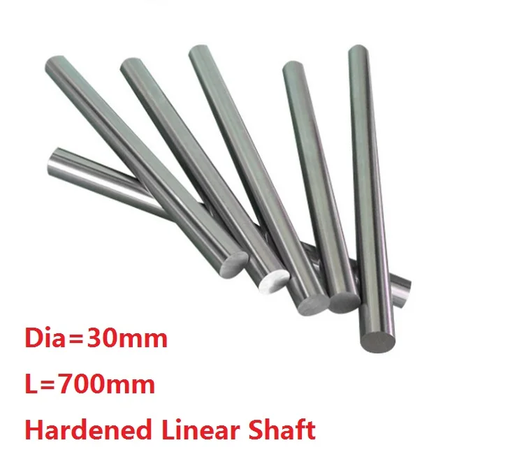 

4pcs/lot Dia 30mm shaft 700mm long Chromed plated linear shaft hardened shaft rod bar rail guide for 3d printer cnc parts