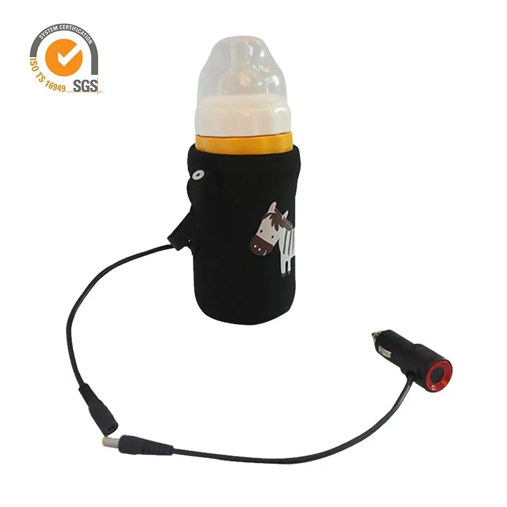Portable 12V Safe Travel Car Milk Bottle Cup Warmer Heater Car Charger