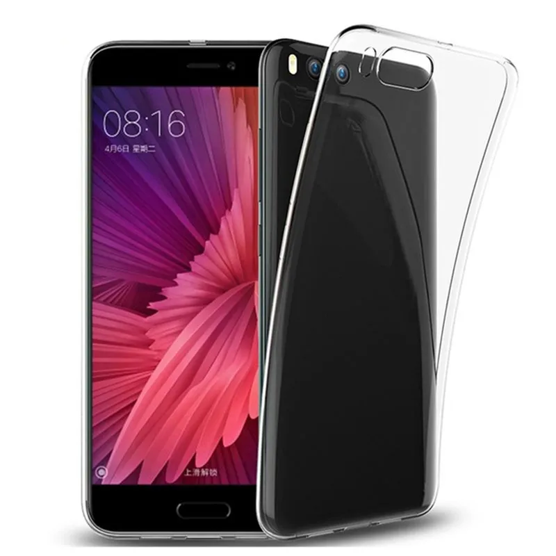 Ультратонкий Прозрачный гелевый ТПУ чехол для Xiaomi 6 Mi Mi6 M6 5 15 дюйм бампер