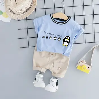 

Toddler Cartoon T Shirt Shorts Kids Children Summer Clothing Sets Baby Girls Boys Clothes Sets