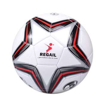 

REGAIL Machine Sewing Football Material Pu Professional Competition Train Durable Soccer Ball Number 5