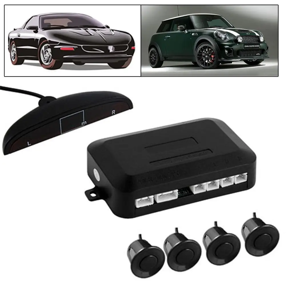 1Set 4 Parking Sensors LED Display Car Backup Reverse Radar Rearview