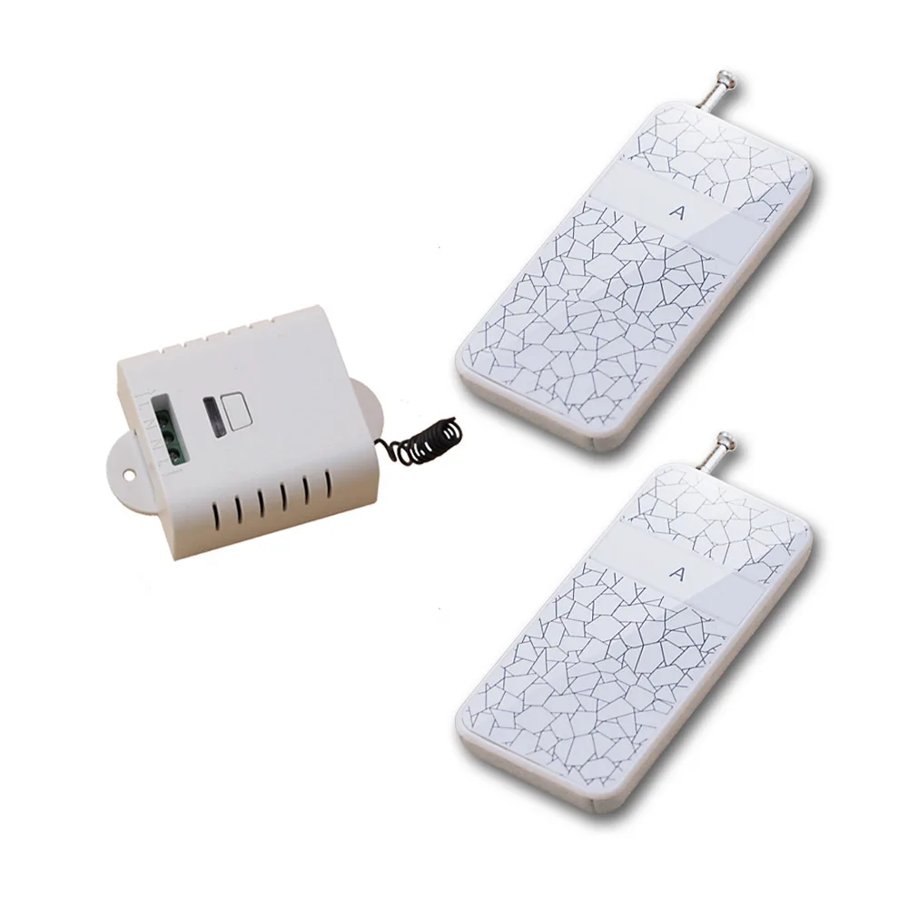 

AC 85V 110V 120V 220V wireless remote control switch 1CH receiver transmitter wireless remote ON/OFF with manual button