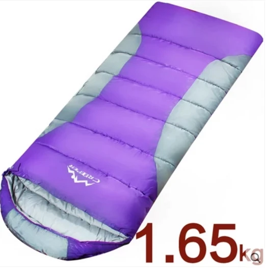 

1.65kg Outdoor Camping Cotton Sleeping Bag, Synthetic Filler Envelope Cotton Sleeping Bag for Outdoor Camping